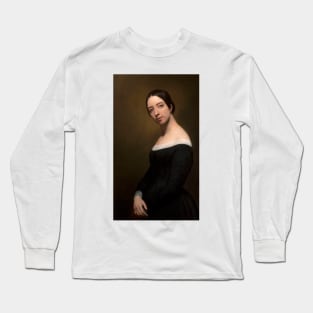 Portrait of Pauline Viardot by Ary Scheffer Long Sleeve T-Shirt